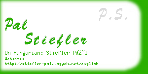 pal stiefler business card